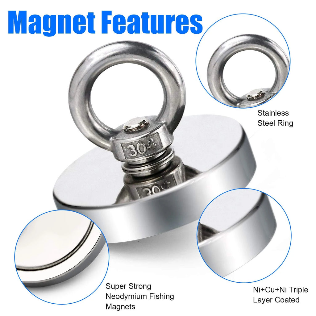 Heavy-Duty Neodymium Fishing Magnet — Salvage Like a Pro
