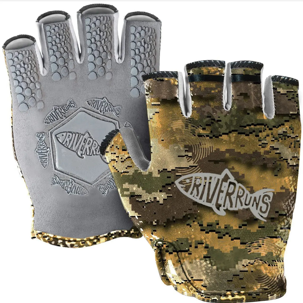 UPF 50+ Fingerless magnet Fishing Gloves – Anti-Slip & Quick-Dry